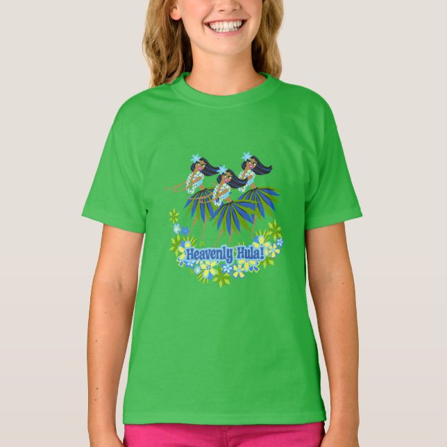 Himmelsk Hula! Girls T-Shirt (Framsida)