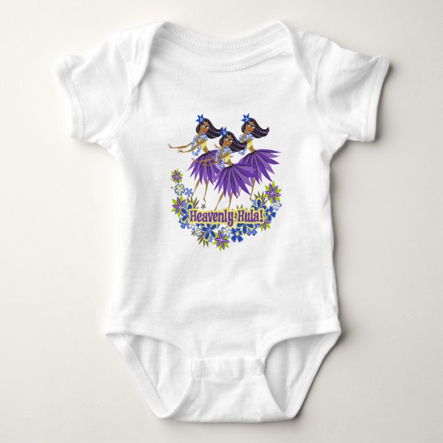 Himmelsk Hula Infant Creeper Tee Shirt (Framsida)