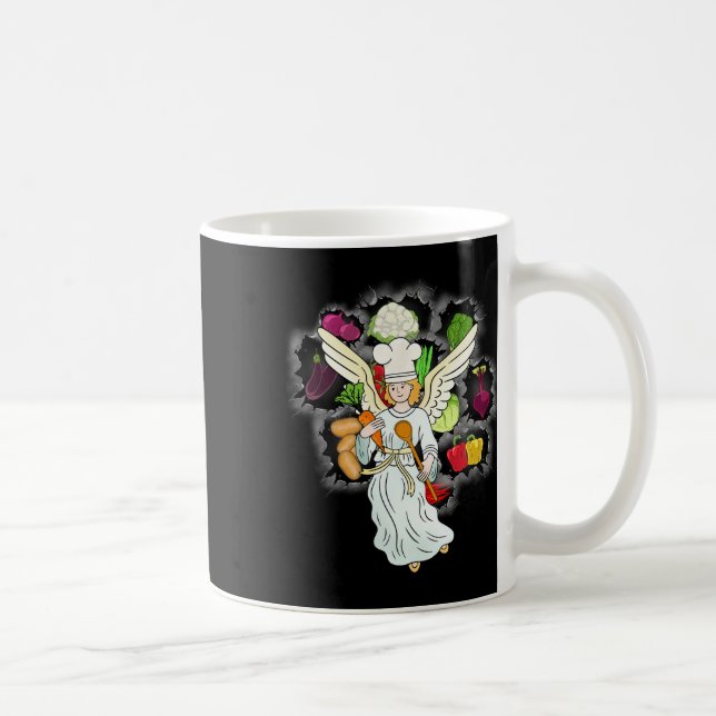 Himmelsk julkokning Vegetables Kitchen Chef Kaffemugg (Höger)
