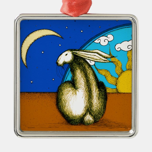 HIMMELSK KANIN JULGRANSPRYDNAD METALL (Framsidan)