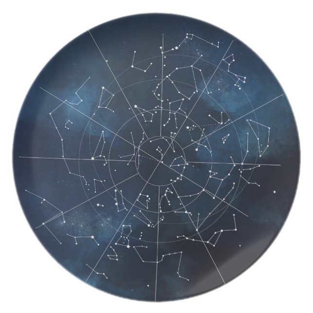 Himmelsk karta tallrik (Framsidan)
