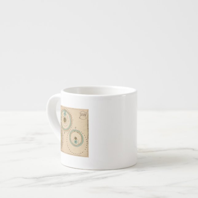 Himmelsk kartbok 6 espressomugg (Framsida vänster)