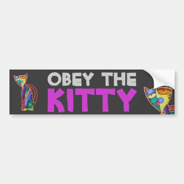 Himmelsk katt bildekal (Framsidan)