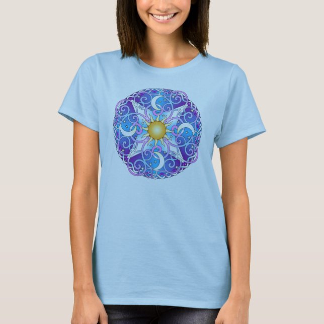 Himmelsk Mandala T-shirt (Framsida)