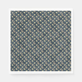 Himmelsk måne & påsklilja Baby Shower servetter