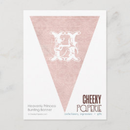 Himmelsk Princess Bunting Banner Vykort