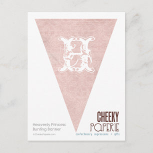 Himmelsk Princess Bunting Banner Vykort