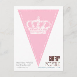Himmelsk Princess Krona 2 Bunting Banner Vykort