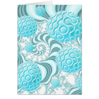 Himmelsk snäckor, abstrakt pastellfärgad strand hälsningskort