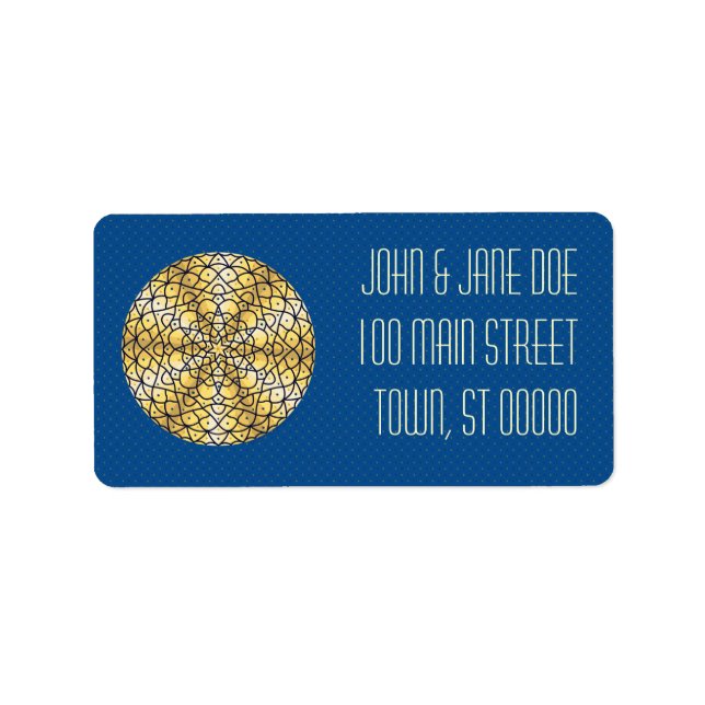 Himmelsk soladressetikett adressetikett (Framsidan)