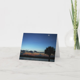 Himmelsk soluppgång kort