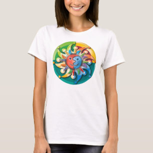 Himmelsk soluppgångtanktop t-shirt