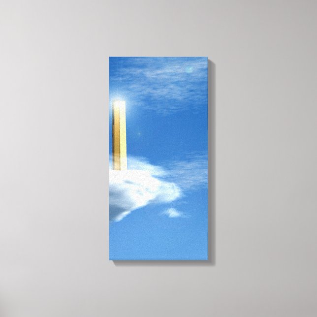 Himmelsk stad 3-3 canvastryck (Framsida)