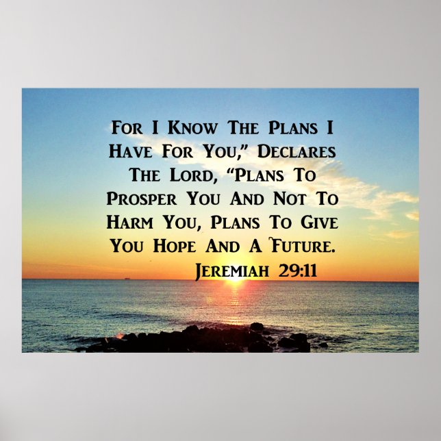 HIMMELSK SUNRISE JEREMIAH 20:11 VERSE POSTER (Framsidan)