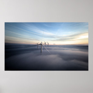 Himmelsk Vind Cloud Poster