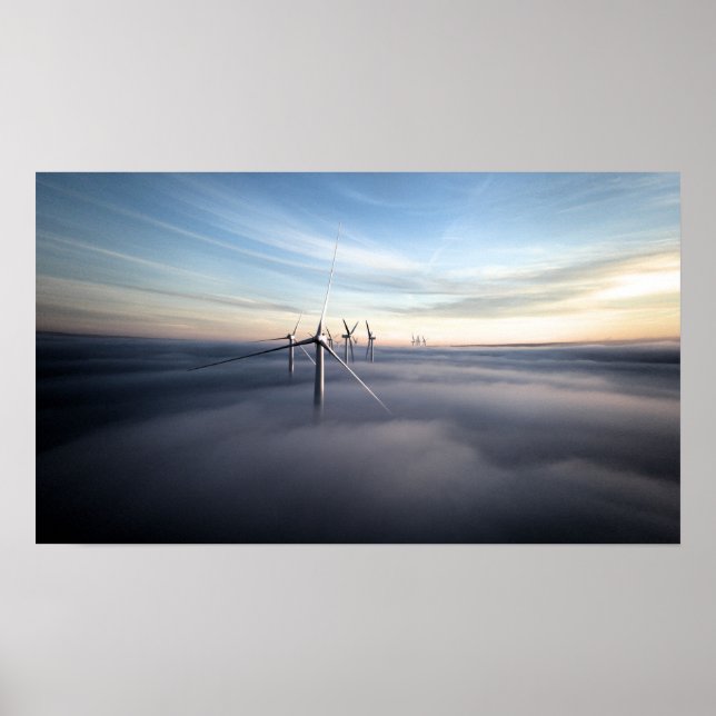 Himmelsk Vind Cloud Poster (Framsidan)