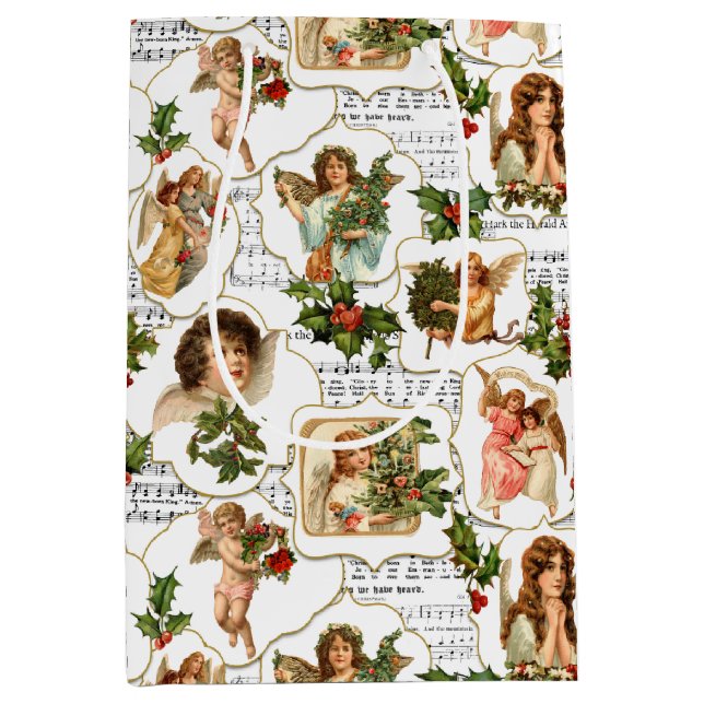 Himmelsk Vintage Änglar, Holly & Music Collage (Framsidan)