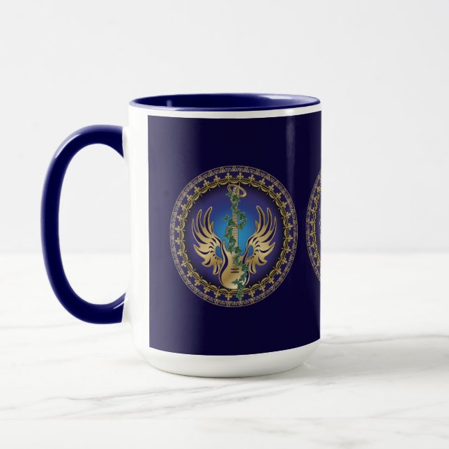 Himmelsk Winged Guitar Mugg (Vänster)