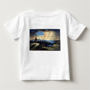 Himmelska amerikanska Flagga i Himmel, Zouave Civi T Shirt