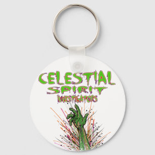 Himmelska andeutredare räcker Keychain Nyckelring