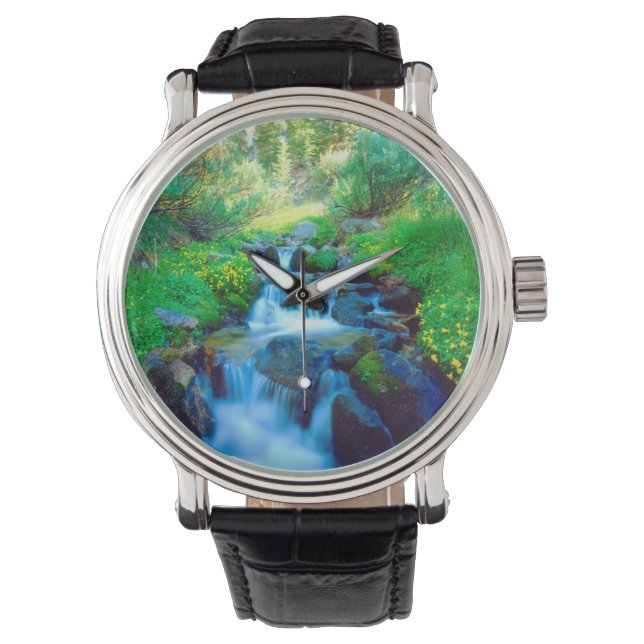 Himmelska ängar i Sierra Nevada-bergen Armbandsur (Framsida)