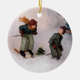 Himmelska bytet (julbyn - 0861) julgransprydnad keramik