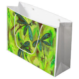 Himmelska Dragonflugor på en Starry Himlar