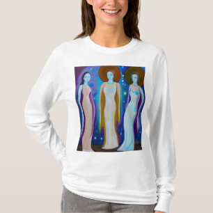 Himmelska Kvinnor Abstrakt Konstverk T Shirt