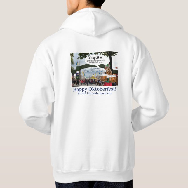 "Himmelska." Lycklig Oktoberfest! Hoodie (Baksida)