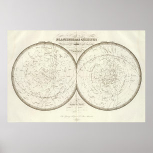 Himmelska Planispherescelestes - Poster