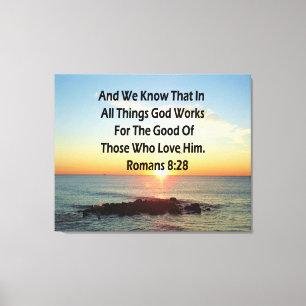 HIMMELSKA ROMANS 8:28 BIBLE VERSE CANVASTRYCK