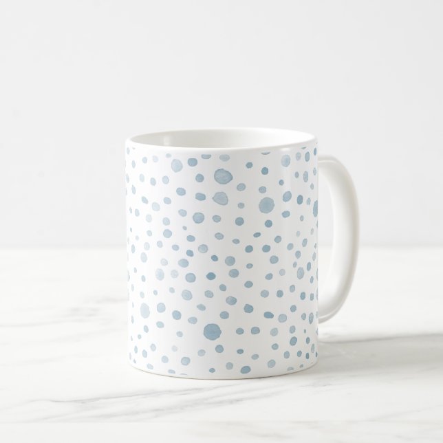 Himmelskonfetti Watercolorprickar Klassisk Mugg (Framsida höger)