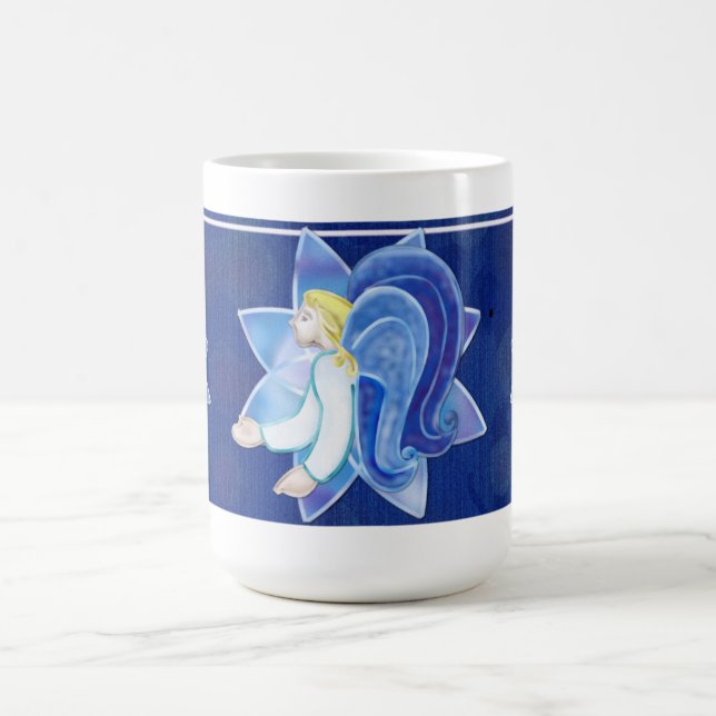 Himmelskt beteende Angel Folk Art GIFT SHOP OFFICE Kaffemugg (Center)