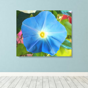 Himmelskt blått morgonglas - Canvas Art