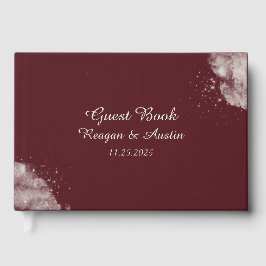 Himmelskt Burgundisk Stjärnljus Gästbok