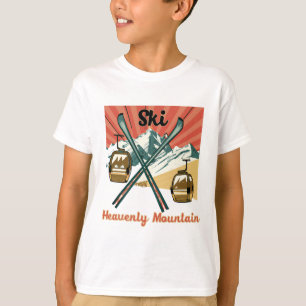 Himmelskt fäste för Himmelsk Vintage i ski T Shirt