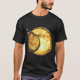 Himmelskt harpa av den gyllene månen t shirt