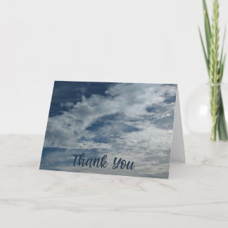 Himmelskt Himmel Tack 5 x 7-mappat kort