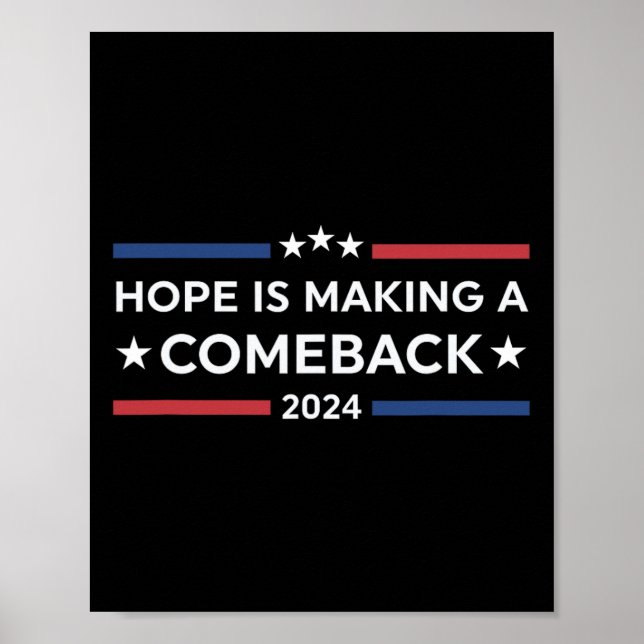 Himmer 2024 Hoppet Skapar en återgång Poster (Framsidan)