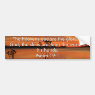 HIMMLAR FÖR SCRIPTURE FÖR PSALM19:1BIBEL FÖRKLARAR BILDEKAL