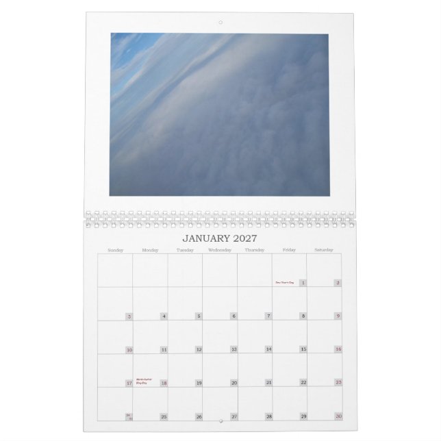 Himmlar - hav - landskapkalender kalender (Jan 2027)