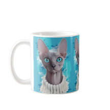 Himmlar i ögonen (den Sphynx katten)