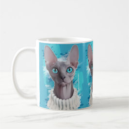 Himmlar i ögonen (den Sphynx katten) Kaffemugg
