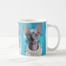 Himmlar i ögonen (den Sphynx katten) Kaffemugg