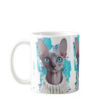 Himmlar i ögonen (den Sphynx katten)