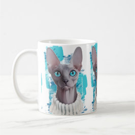 Himmlar i ögonen (den Sphynx katten) Kaffemugg