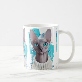 Himmlar i ögonen (den Sphynx katten) Kaffemugg