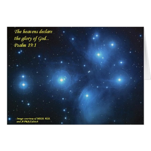 Himmlarna förklarar härligheten av guden OBS kort (Framsidan Horizontal)