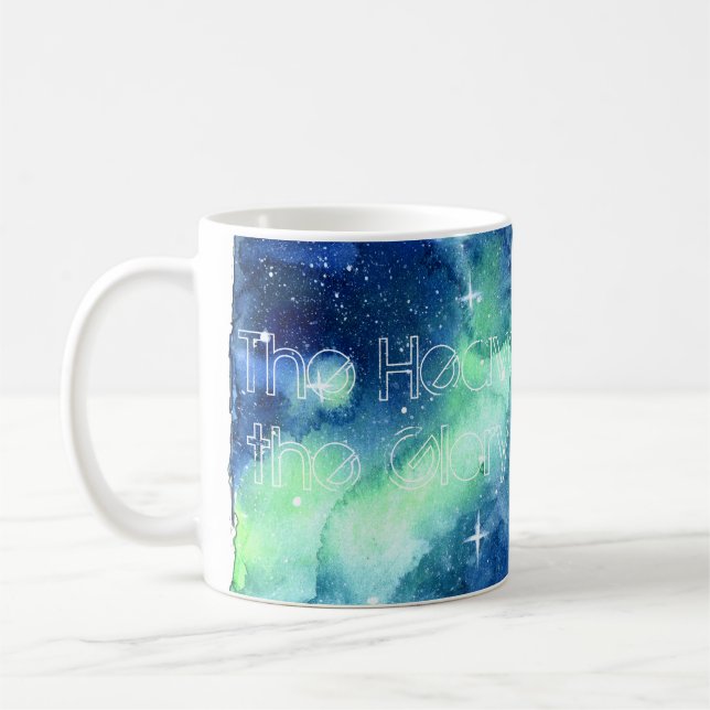 Himmlarna förklarar härligheten av lorden kaffemugg (Vänster)