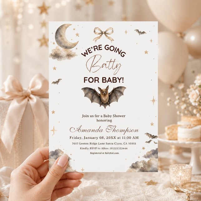 Himmlavälvning Vi Bli Galna för Babyfirande Inbjudningar (Skapare uppladdad)